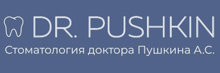 Логотип Стоматология DR.PUSHKIN (Доктор Пушкин)